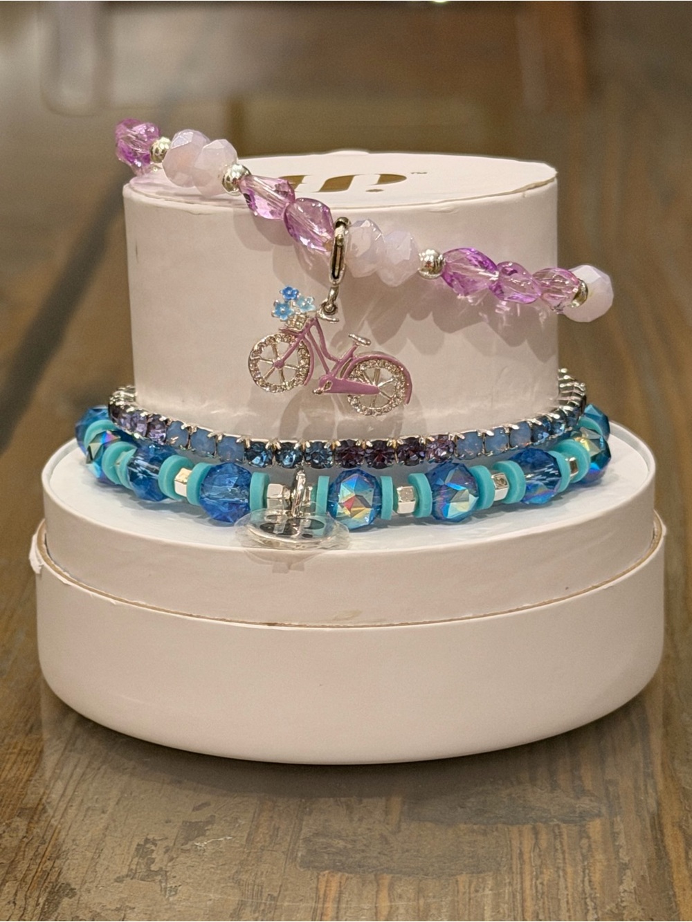 Bomb Party New! “Summertime Ride” with Pastel Purple Bike Charm